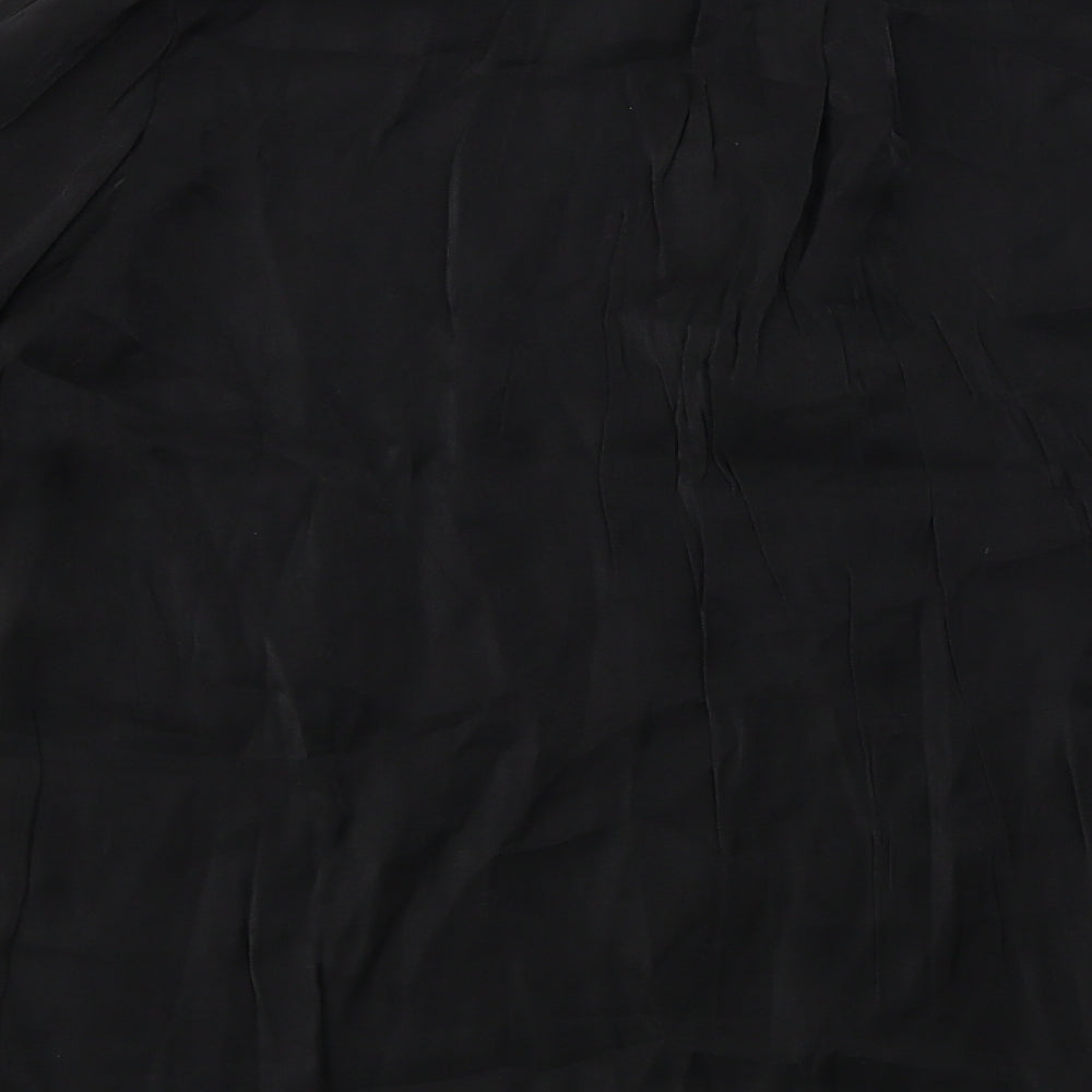 By Swan Womens Black Basic Blouse Size L
