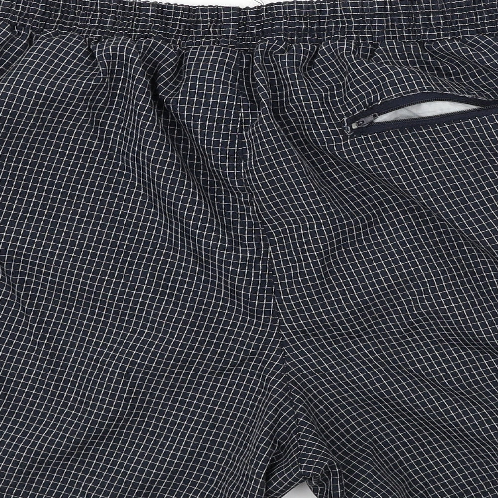 OCV Mens Grey Check Bermuda Shorts Size L