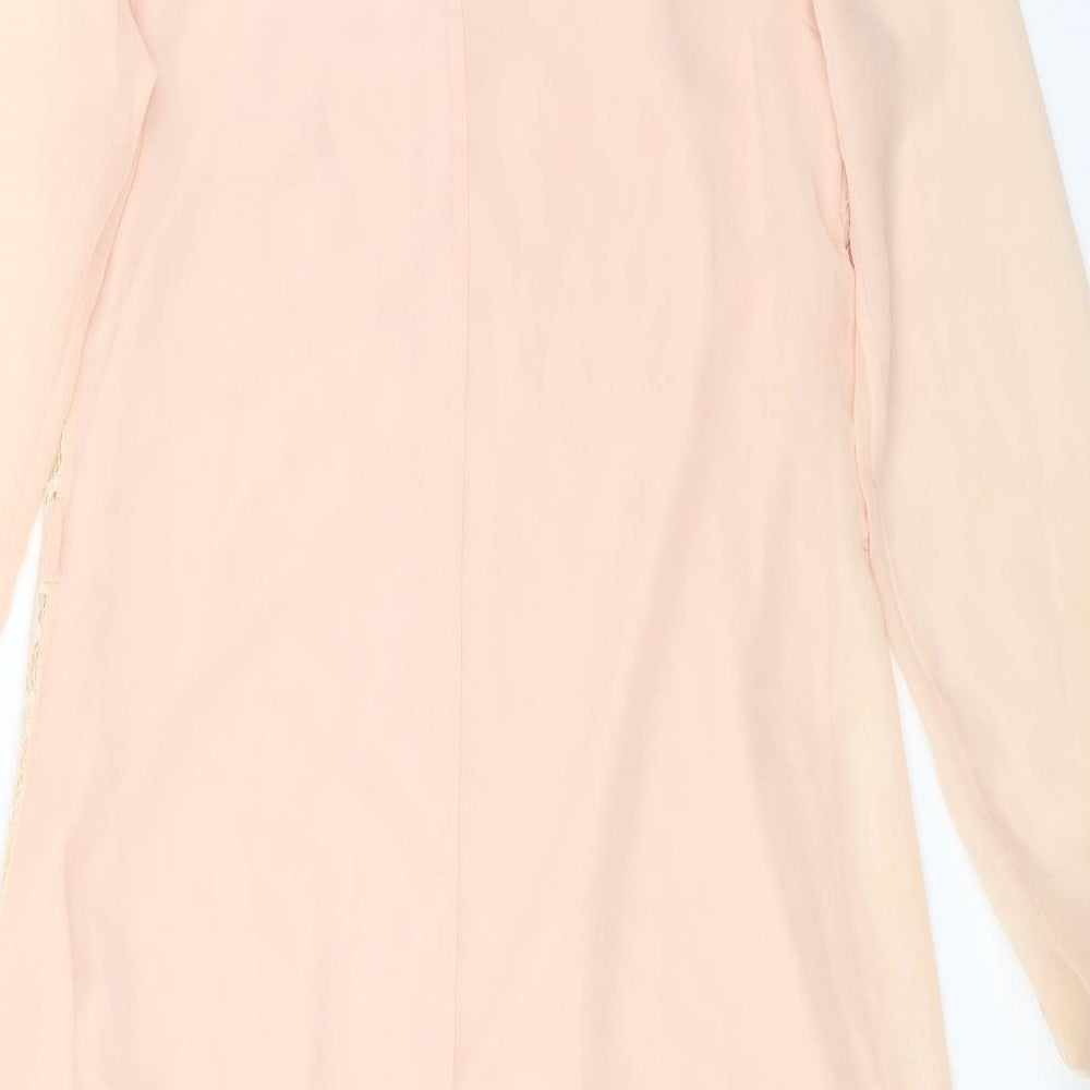 Atmosphere Womens Pink Floral Basic Blouse Size 8