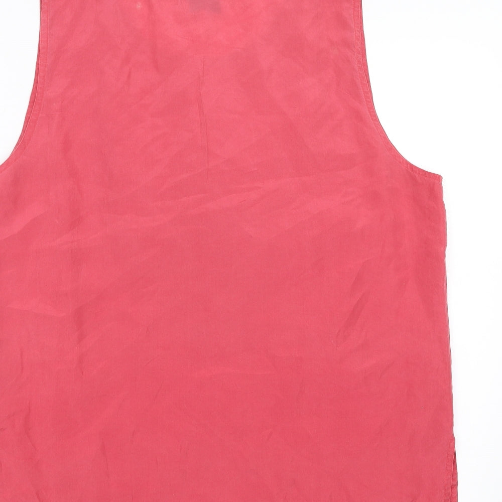 Cocoon Womens Pink Basic Blouse Size L
