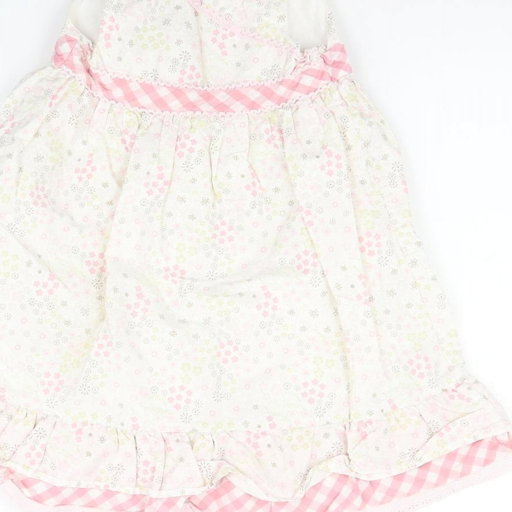 Matalan Girls Pink Check Fit & Flare Size 2-3 Years