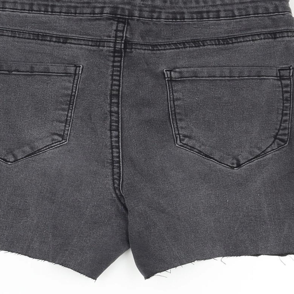 deniem & co Womens Grey Hot Pants Shorts Size 12