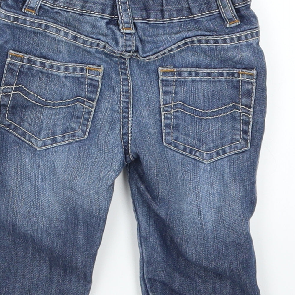 Matalan Baby Blue Denim Cargo Jeans Size 3-6 Months