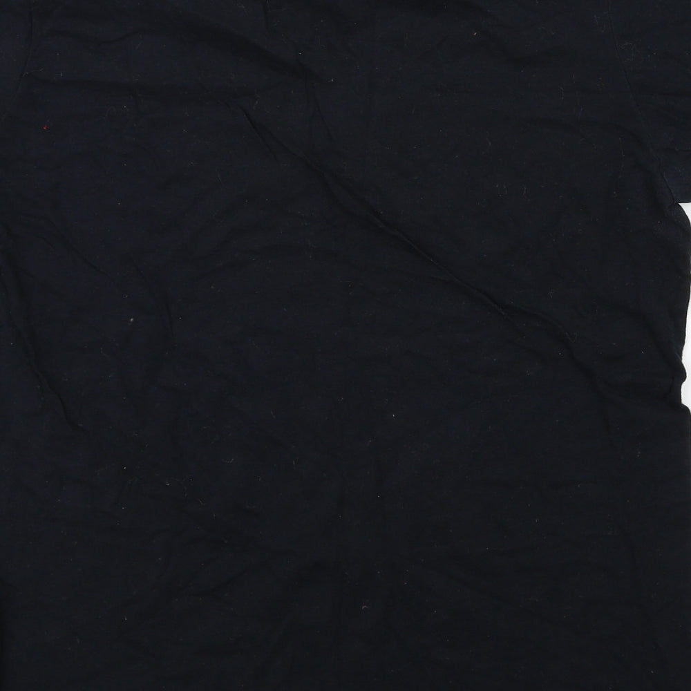 Gildan Womens Black Basic T-Shirt Size S - NO ROMANCE