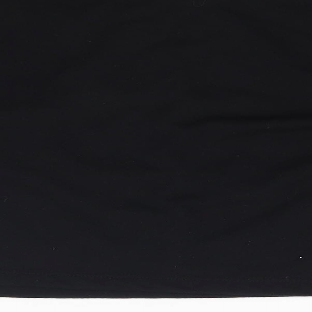 Candy Couture Girls Black Cropped T-Shirt Size 10 Years - NYC