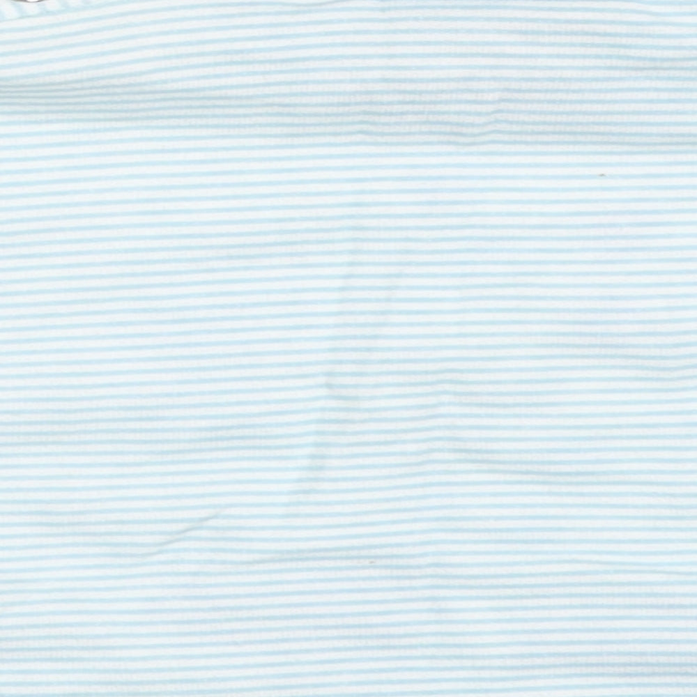 Teddy Boys Blue Striped Basic T-Shirt Size 0-3 Months