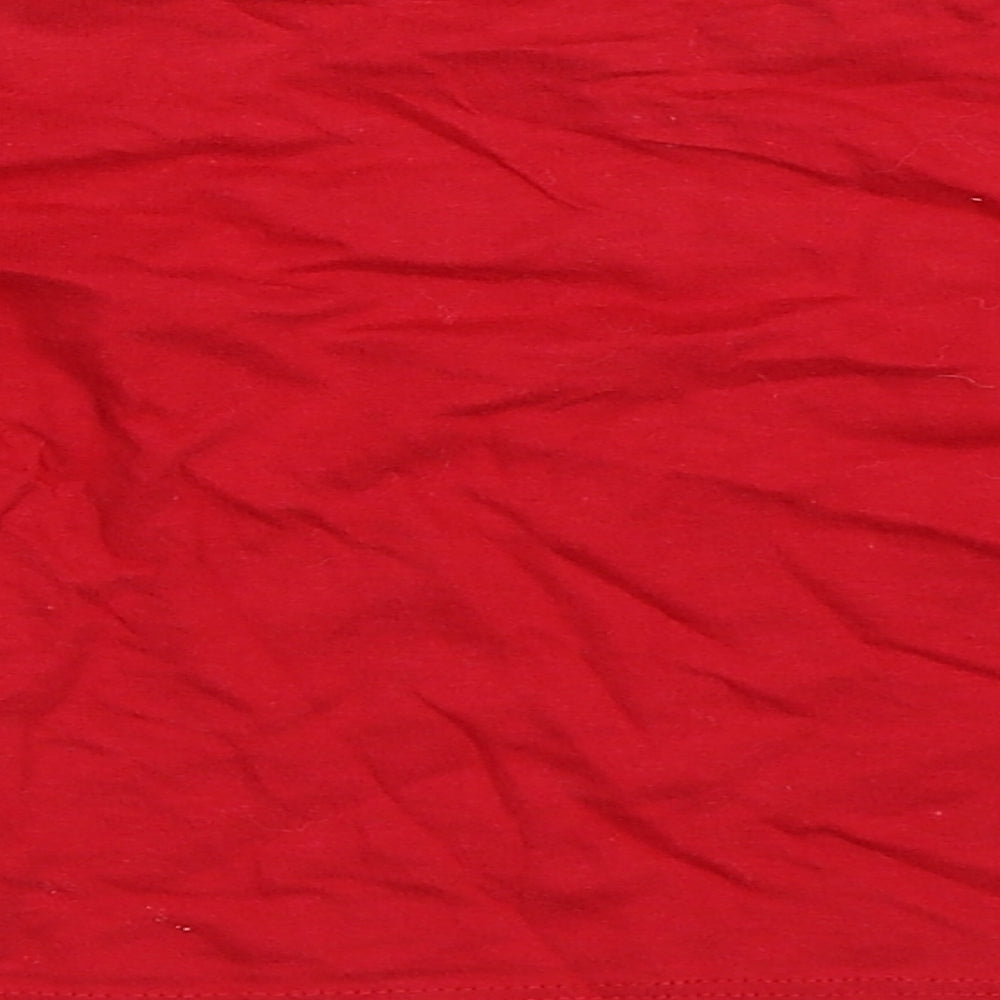 Primark Girls Red Basic T-Shirt Size 12-18 Months - christmas