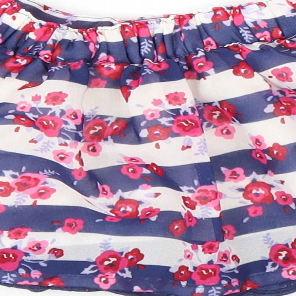 Matalan Girls Blue Floral Tutu Skirt Size 6-9 Months