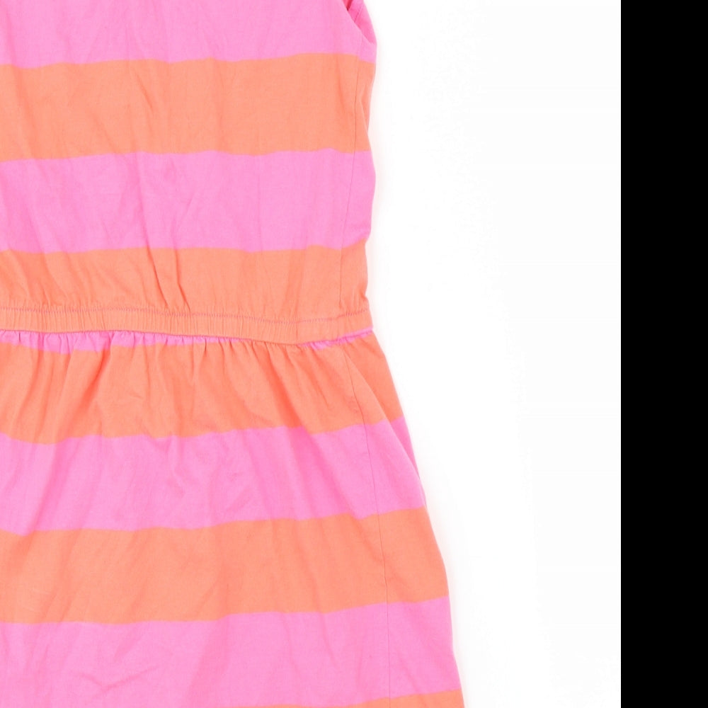 Gap Girls Pink Striped A-Line Size XL