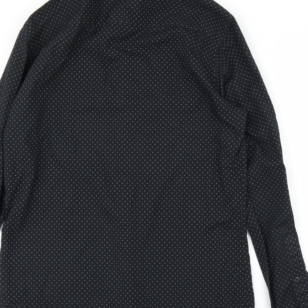 Cedarwood State Mens Black Button-Up Size 15