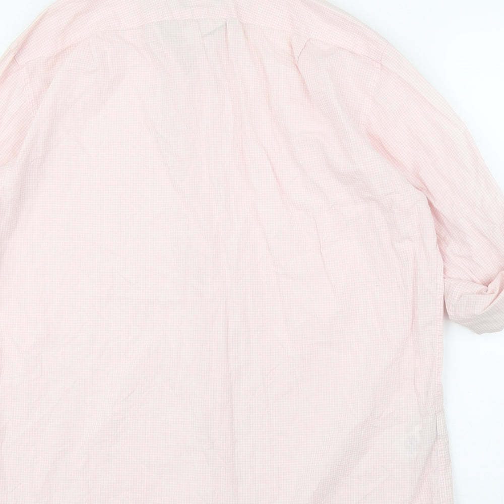 M&S Mens Pink Button-Up Size 15.5