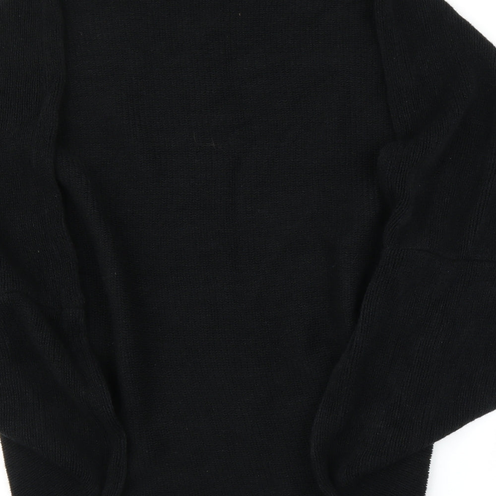 Preworn Womens Black Cape Jumper Size M