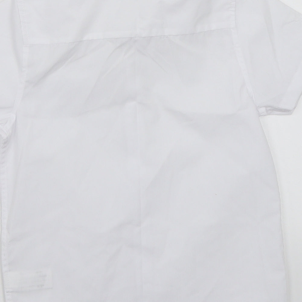 NEXT Boys White Basic Button-Up Size 6-7 Years