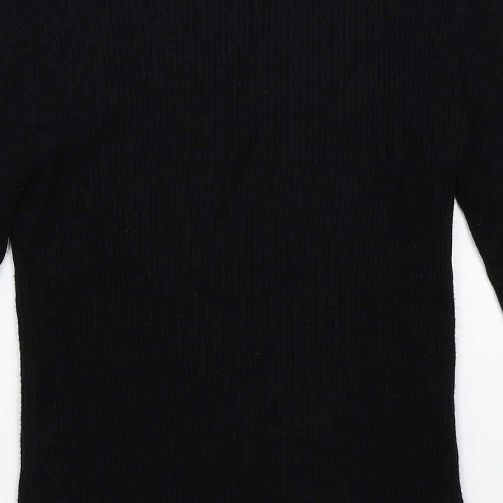 Primark Womens Black Rayon Pullover Jumper Size 12