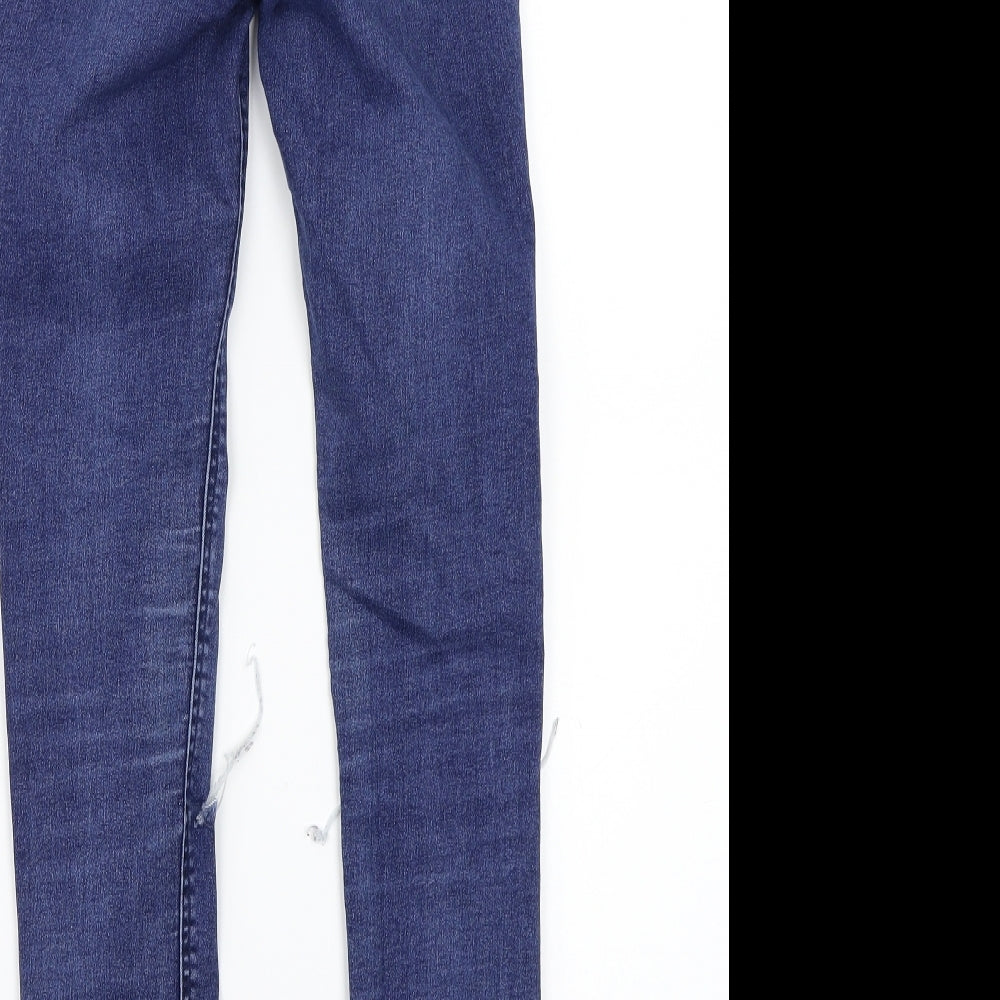 Zara Womens Blue Skinny Jeans Size 34 L28 in