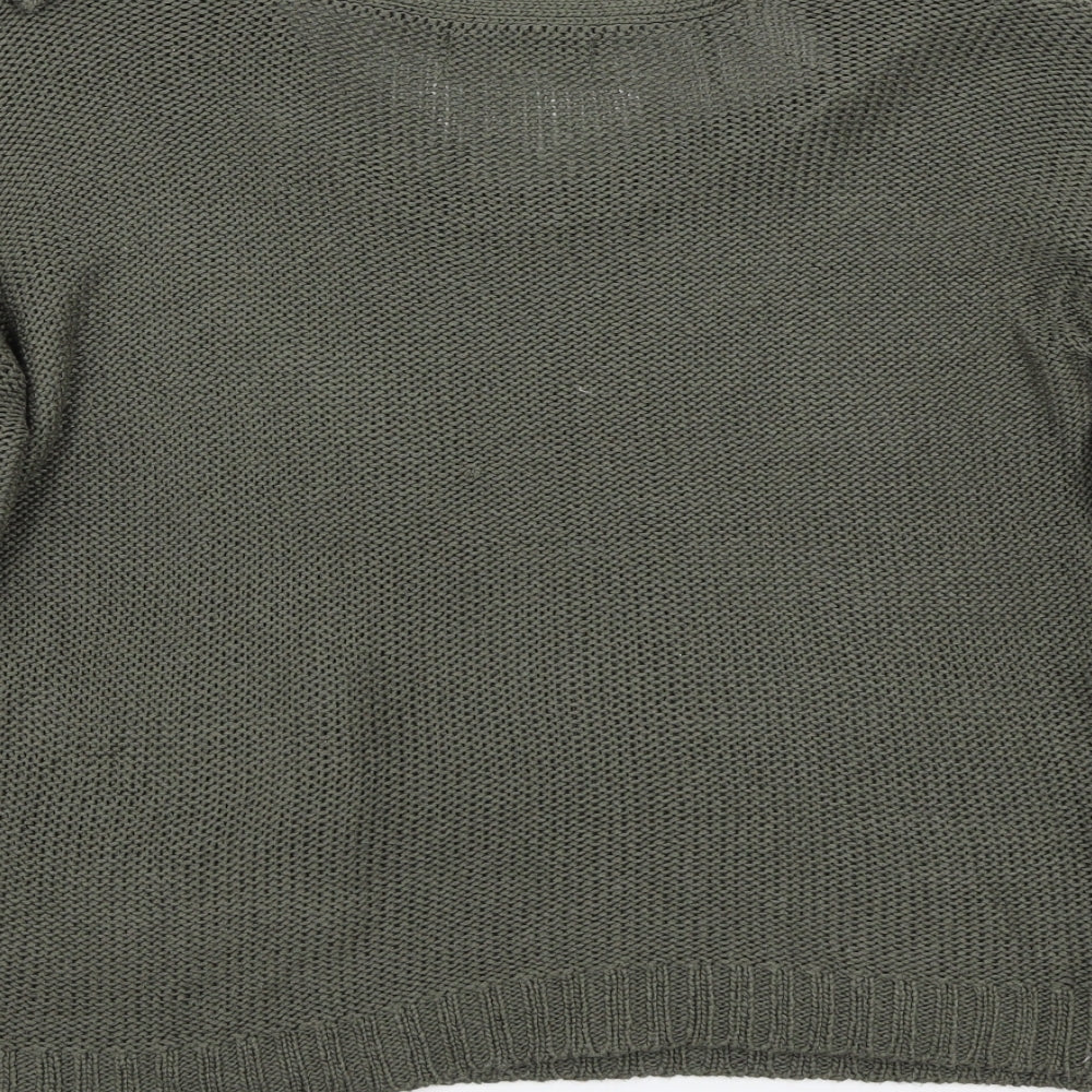 Internationale Womens Green Pullover Jumper Size 14