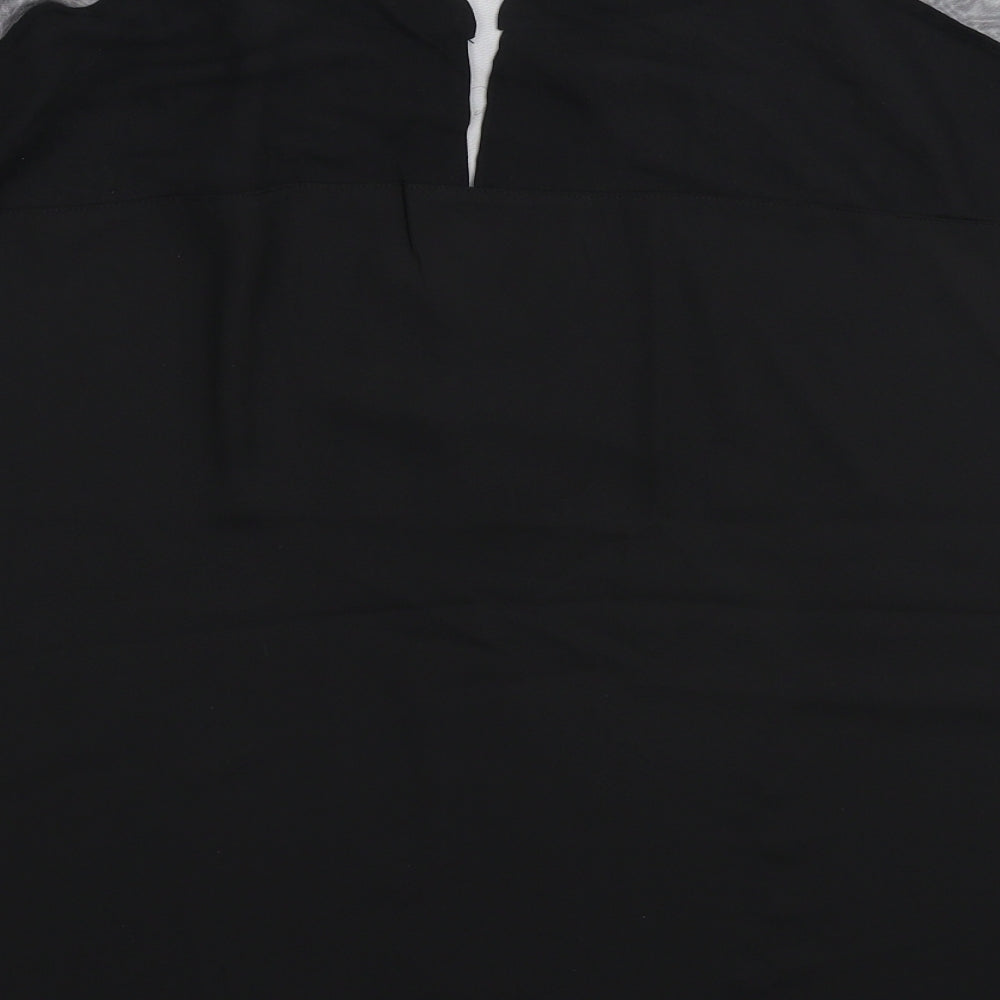 Emery Rose Womens Black Basic Blouse Size XL