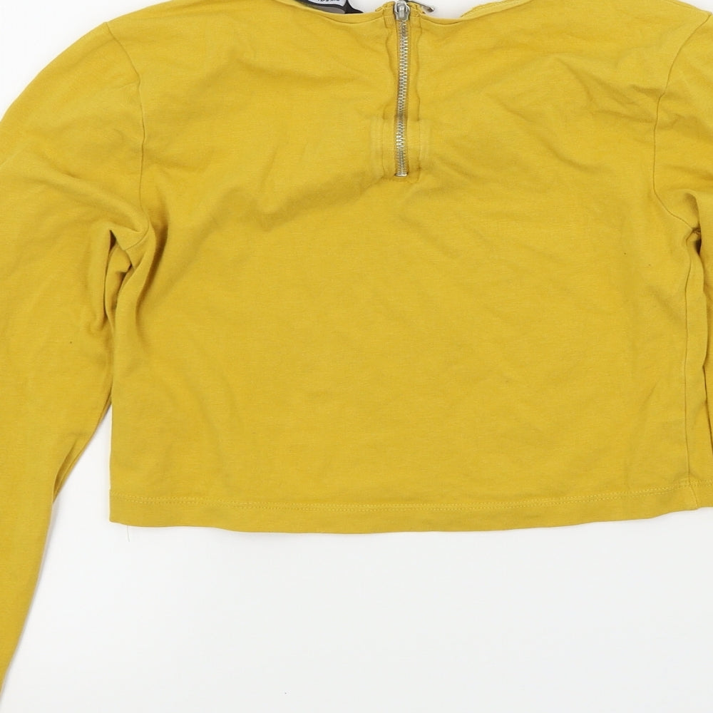 BIK BOK Womens Yellow Basic T-Shirt Size XS