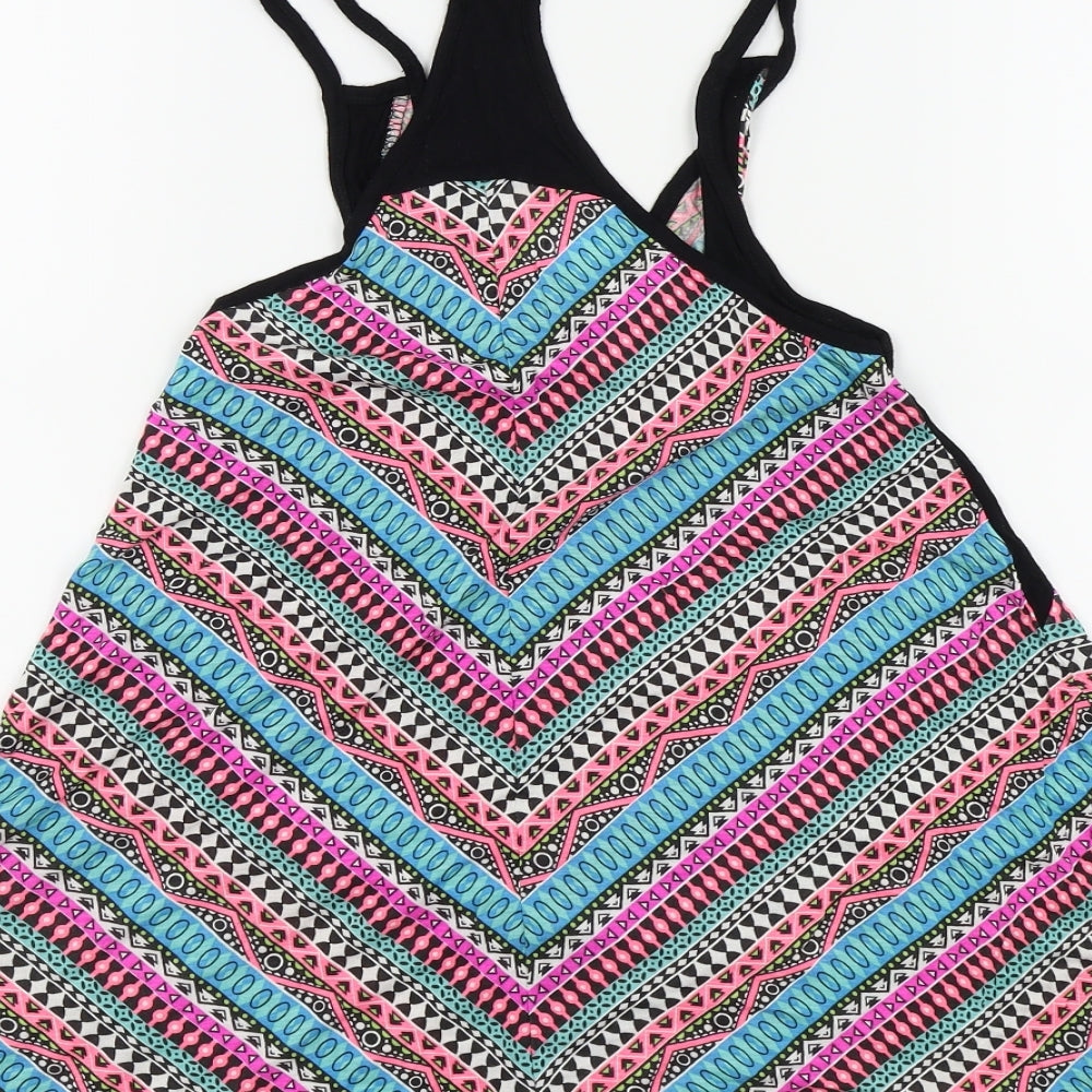 ocean club Girls Multicoloured Geometric Fit & Flare Size 6-7 Years