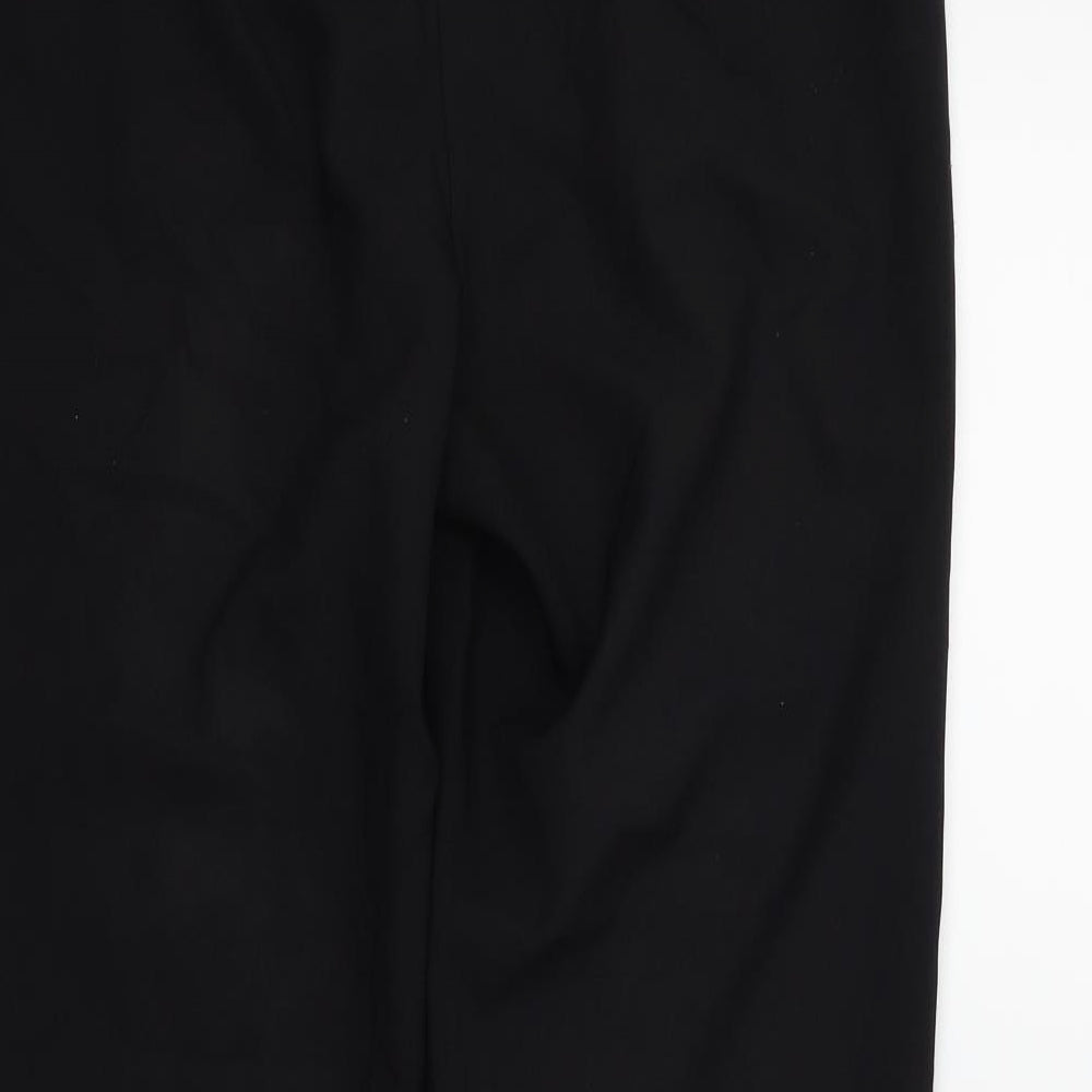 F&F Womens Black Houndstooth Trousers Size 10 L26 in