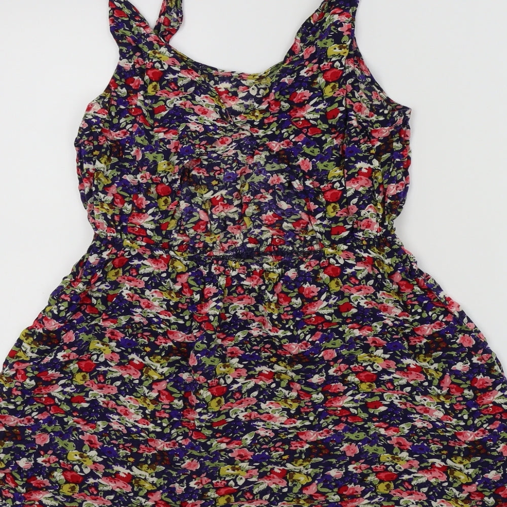 I Love H81 Womens Multicoloured Floral Basic Blouse Size 10