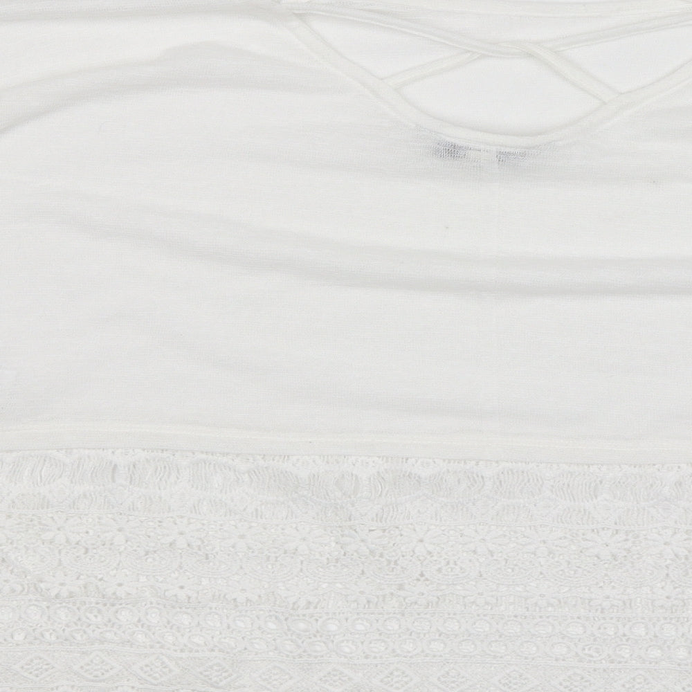NEXT Womens White Basic Blouse Size 12