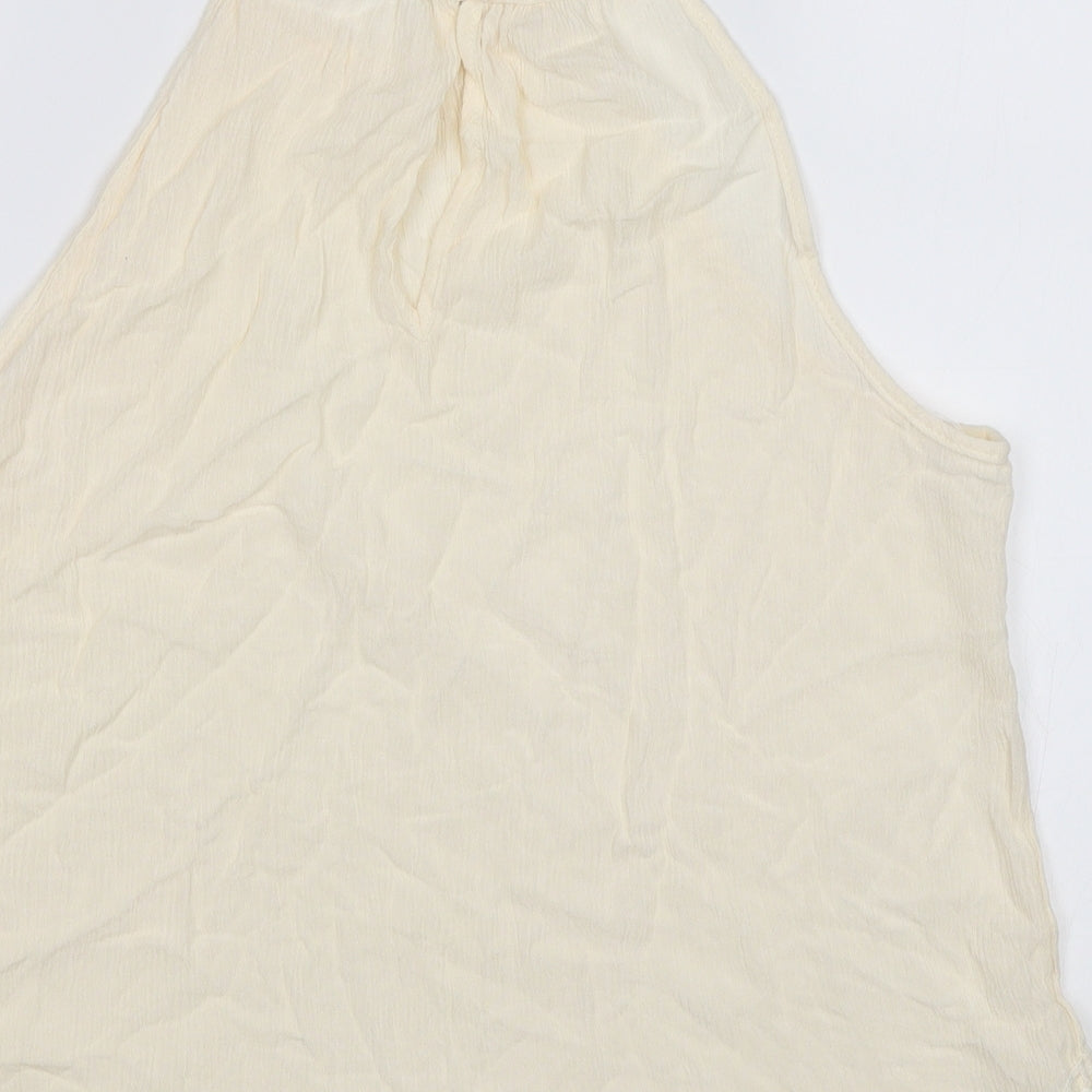 Divided Womens White Camisole Blouse Size 8