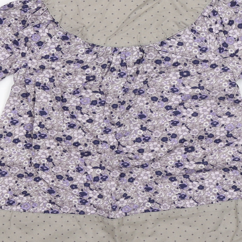 Vertbaudet Baby Purple Floral Shift Size 18 Months
