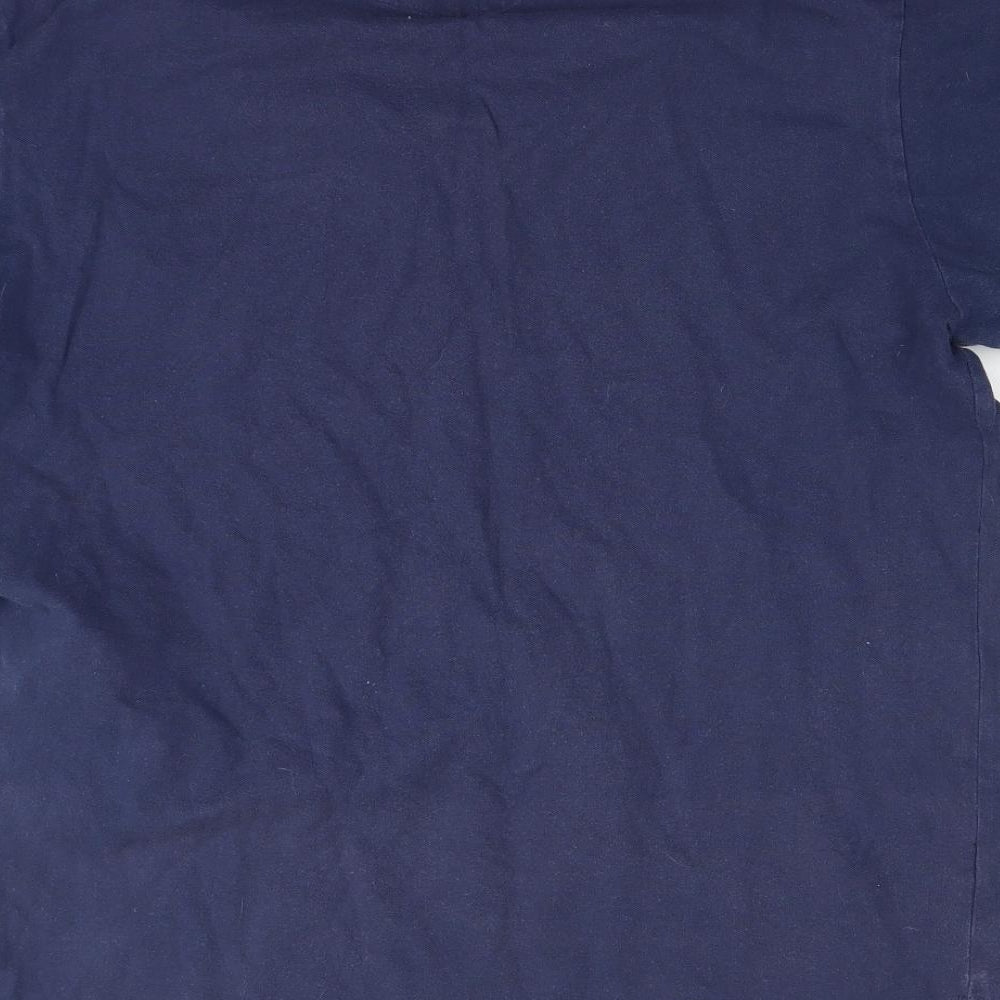 Cedar Wood State Mens Blue Polo Size L