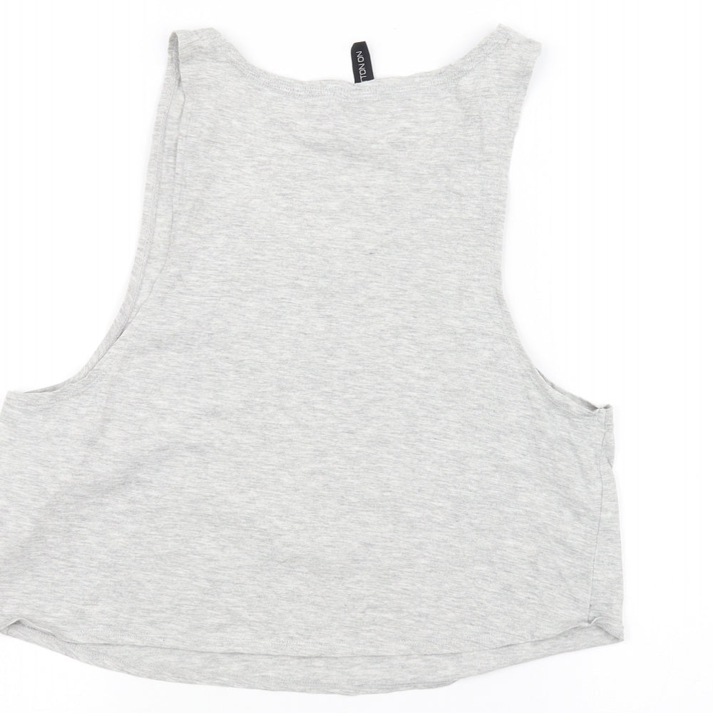 Cotton On Womens Grey Basic Tank Size S - Tequila