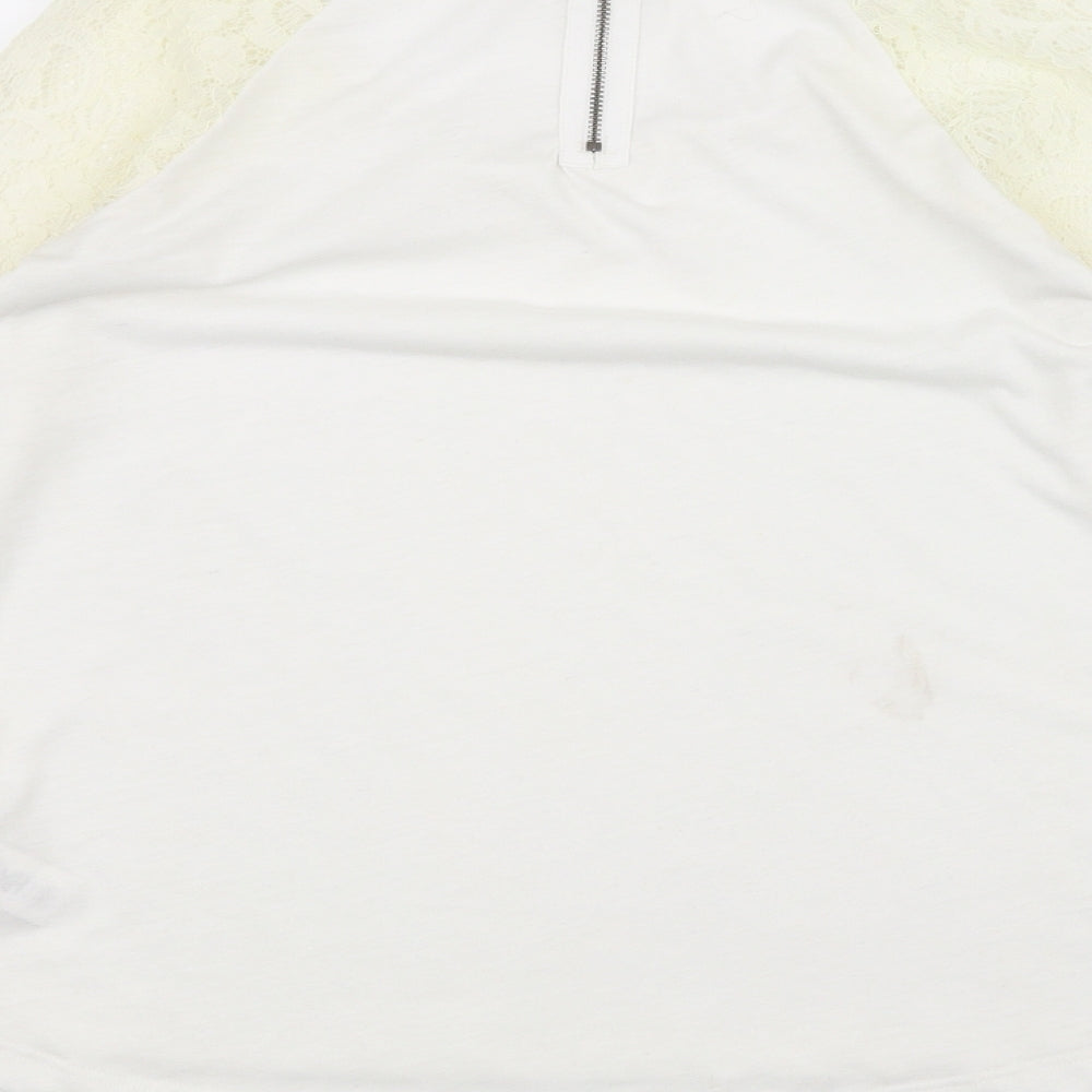 NEXT Womens White Basic T-Shirt Size 8