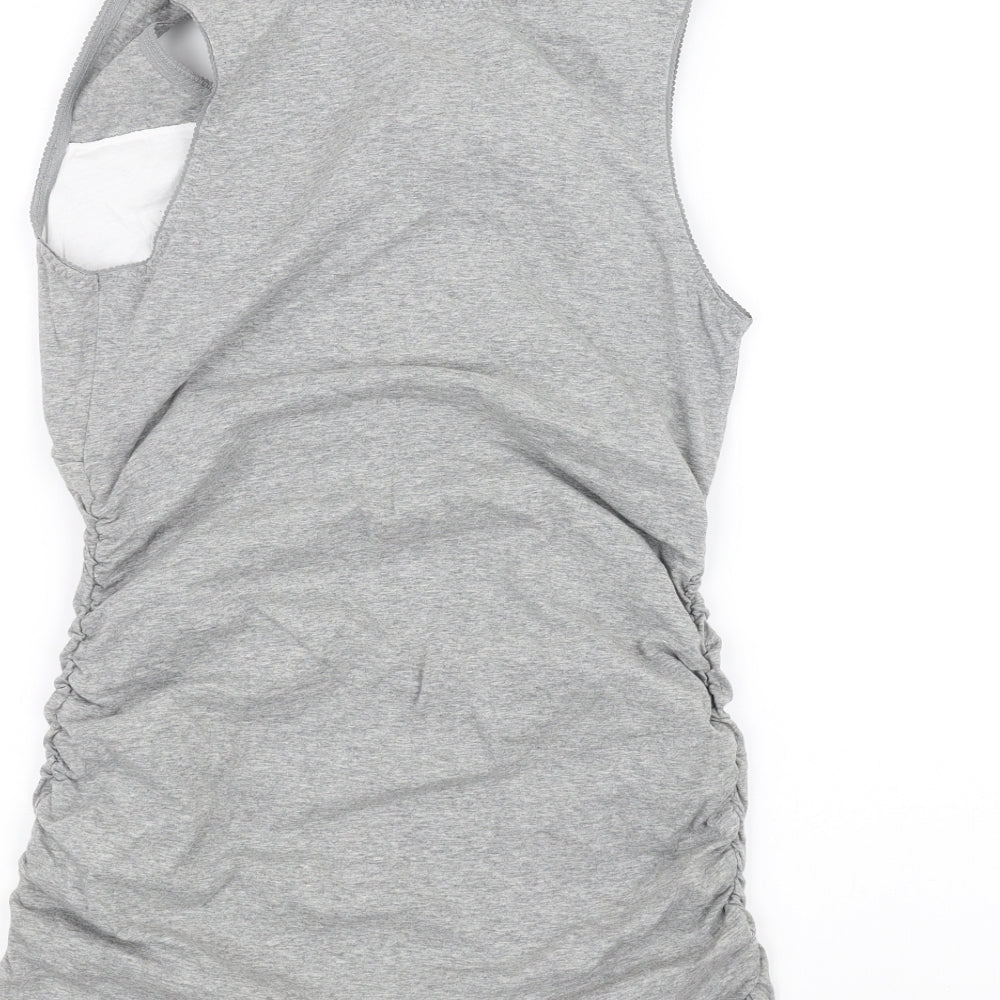 Preworn Womens Grey Pencil Dress Size M