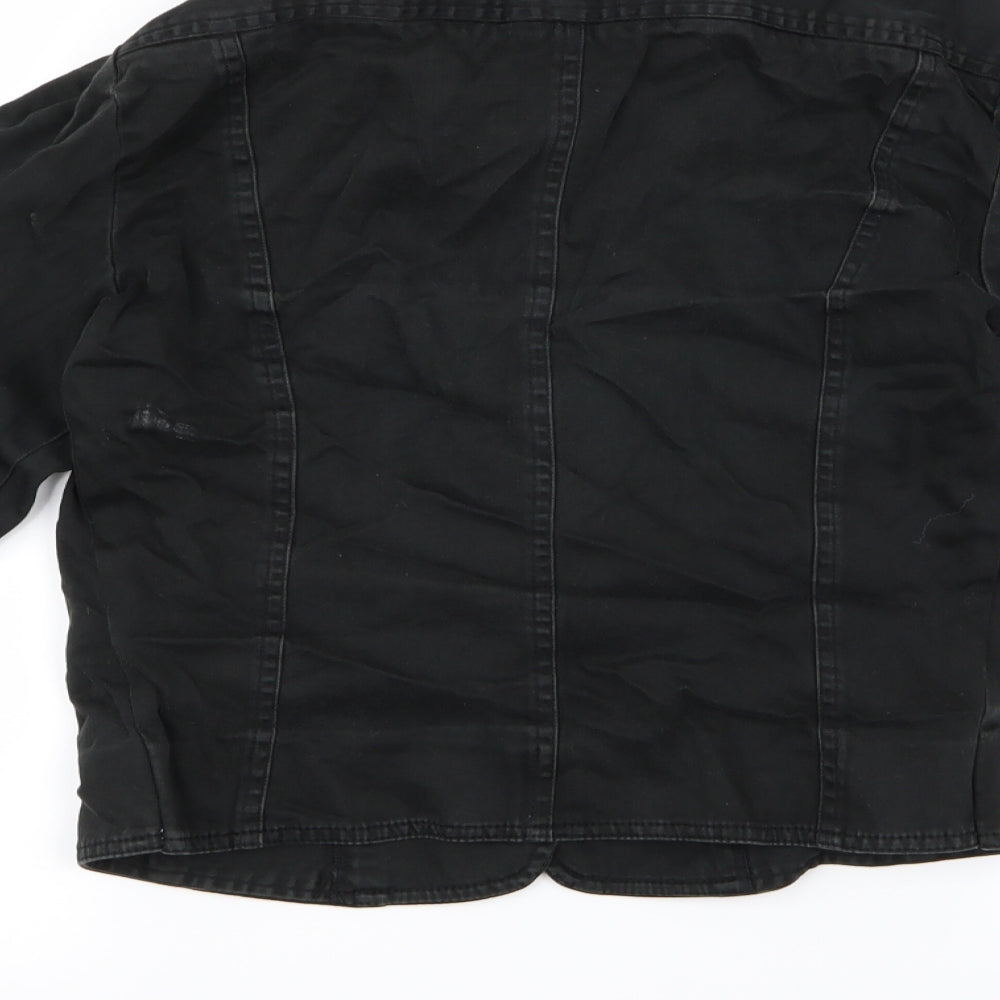 bay Womens Black Biker Coat Size M