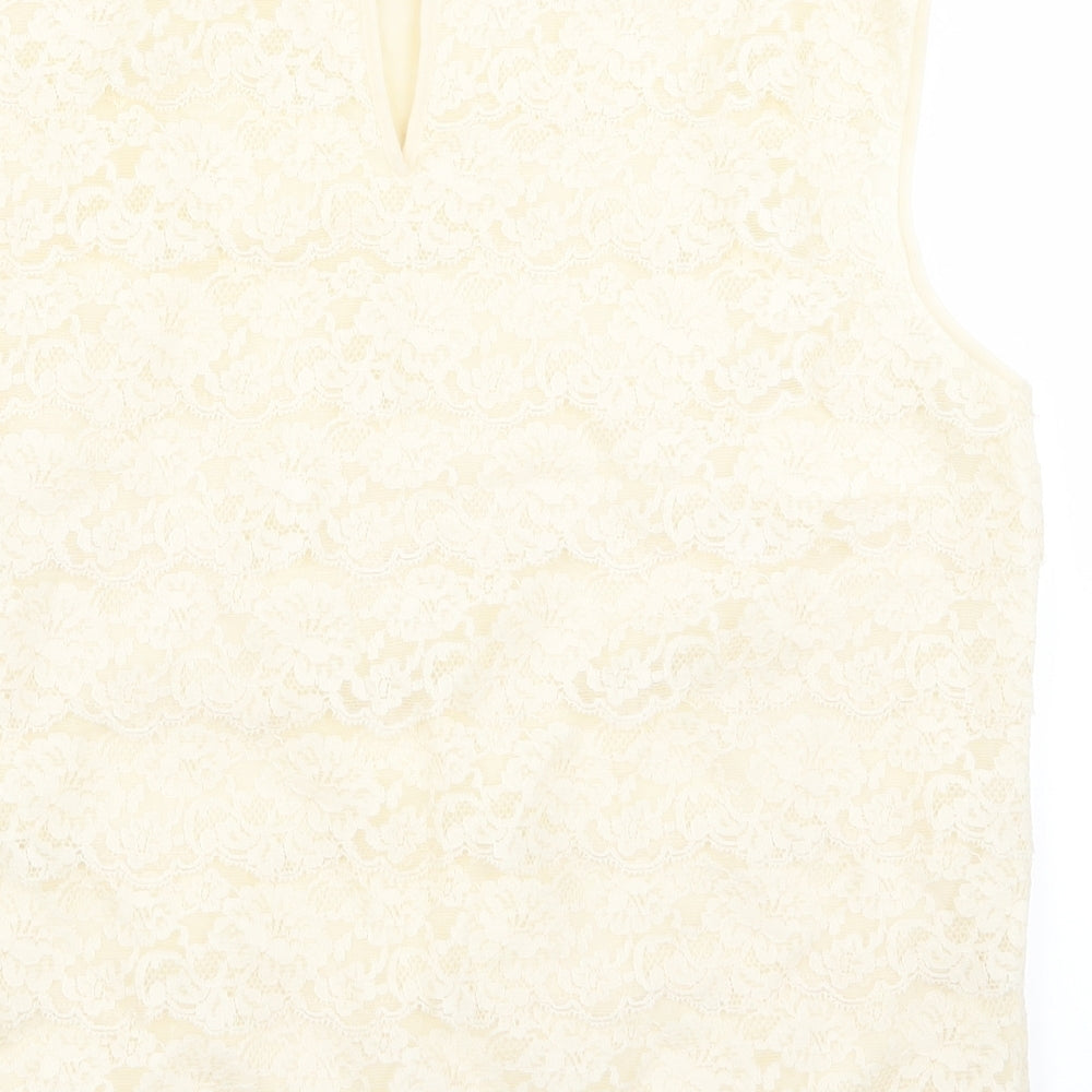 st michael Womens Beige Basic Blouse Size 12