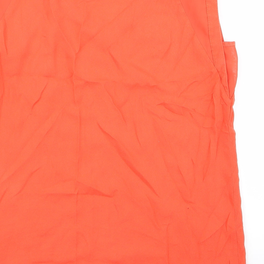 Warehouse Womens Orange Basic Blouse Size 10