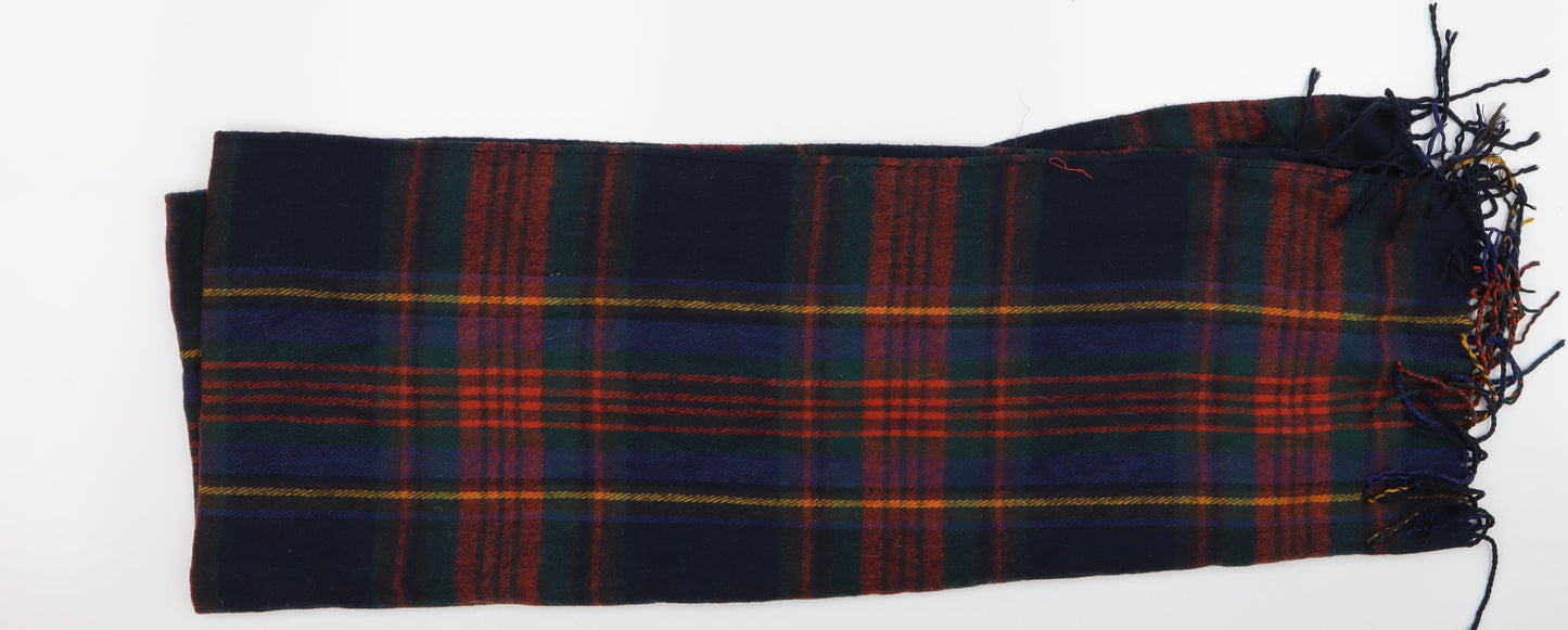 Preworn Unisex Blue Plaid Scarf
