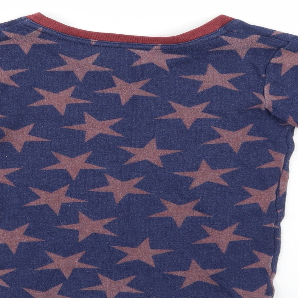 Marks & Spencer Boys Blue Polka Dot Basic Casual Size 4-5 Years