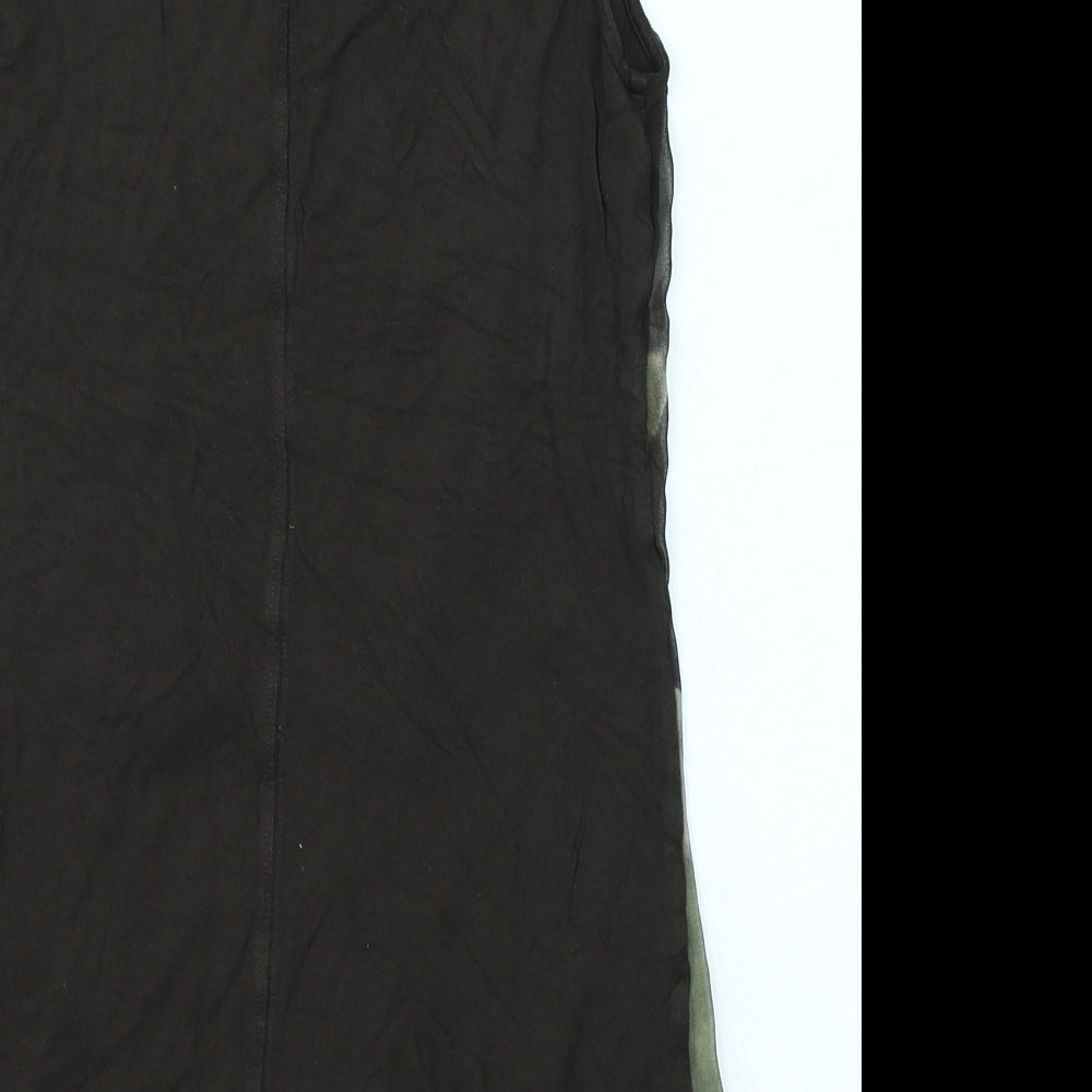 Simply Vera Womens Green Camouflage Basic Tank Size XS