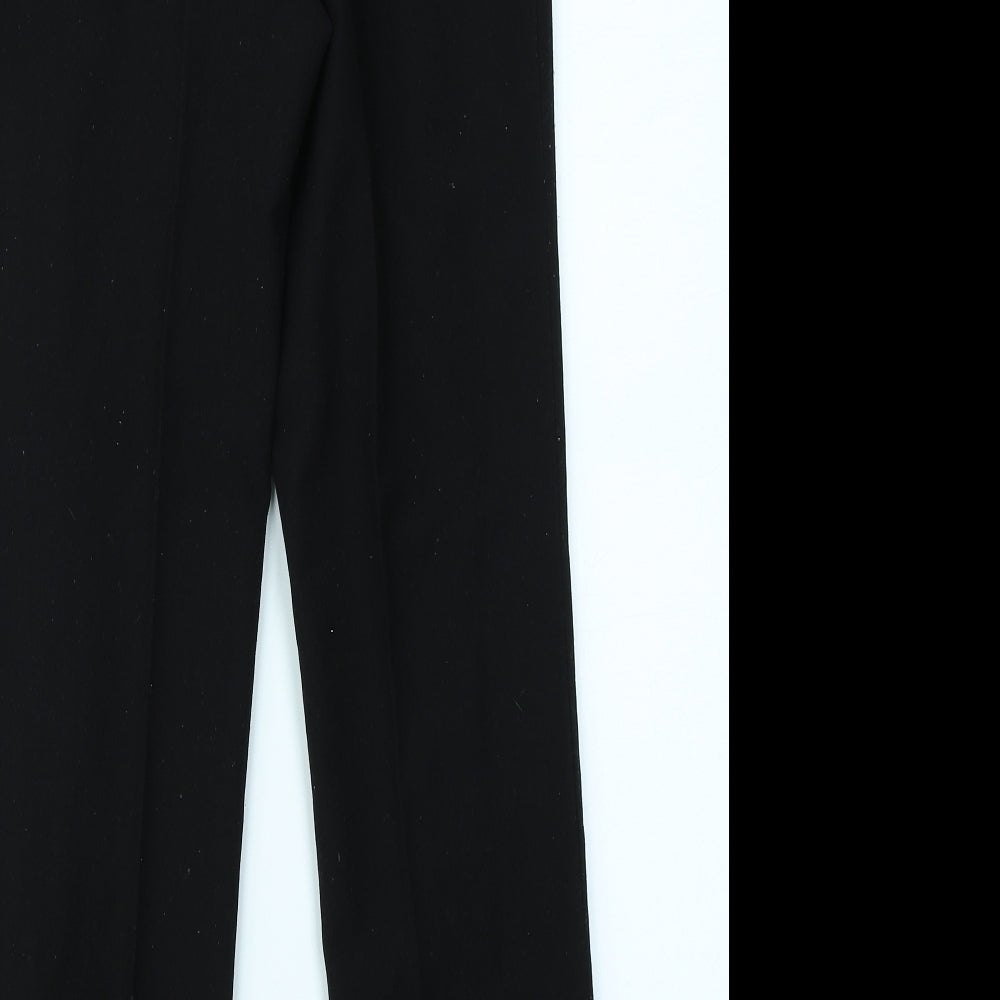 Classic Womens Black Trousers Size 12 L26 in