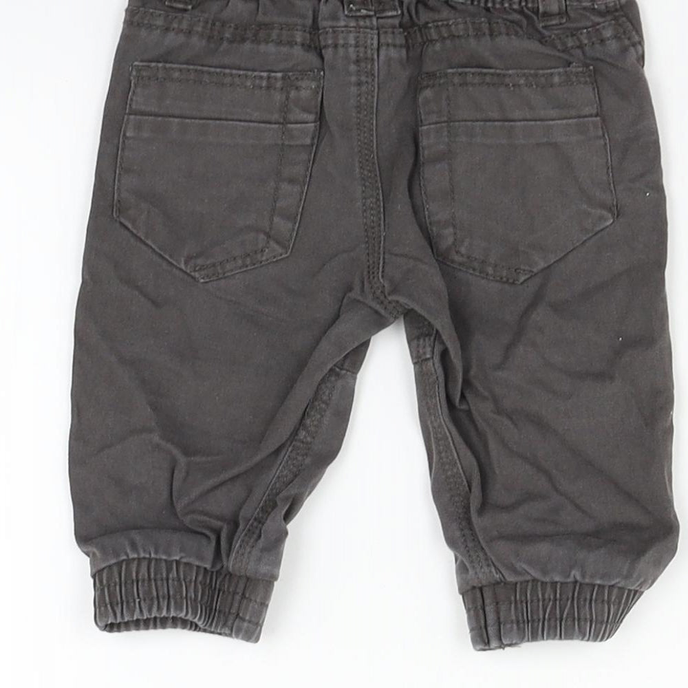 Baby Baby Grey Cargo Trousers Size 3-6 Months