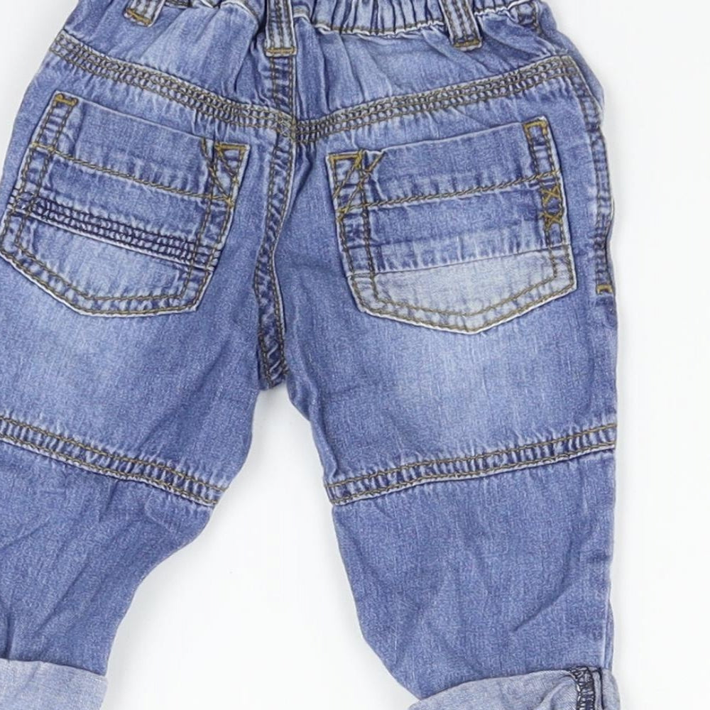TU Boys Blue Cargo Jeans Size 3-6 Months