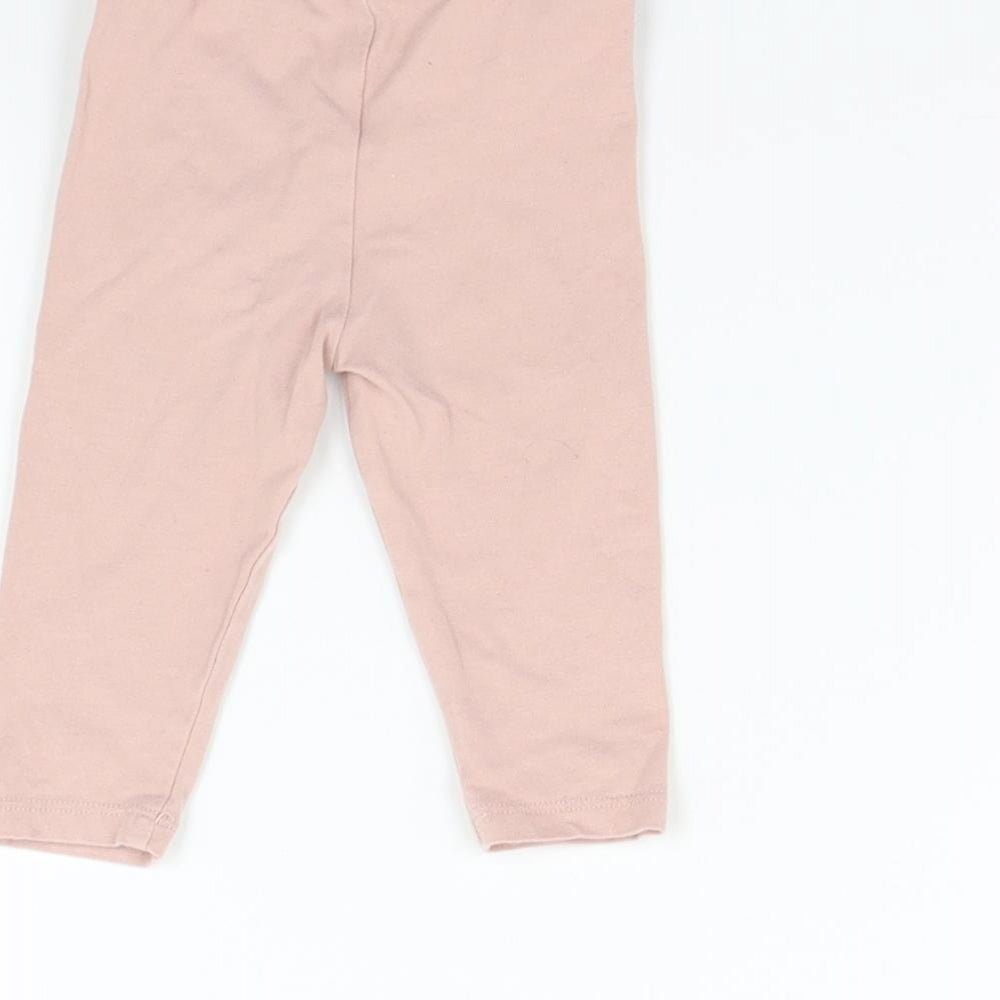 TU Girls Pink Sweatpants Leggings Size 3-6 Months