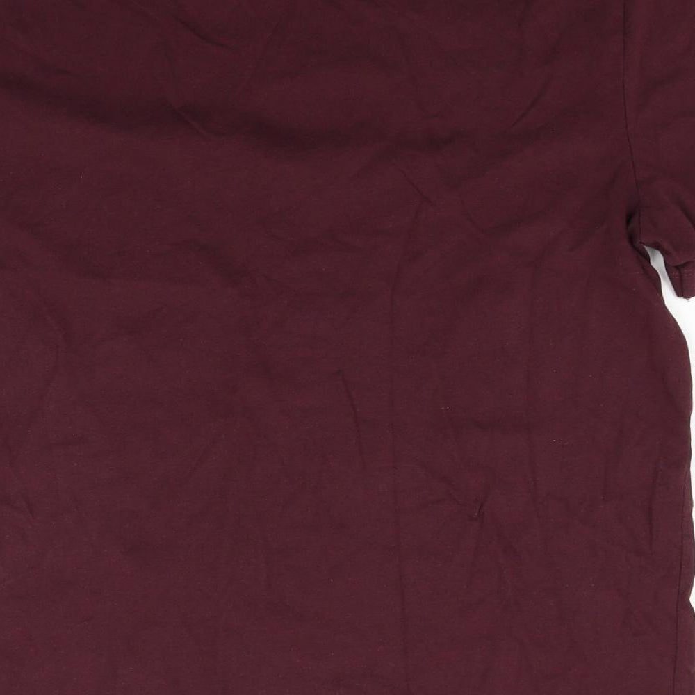 ASOS Womens Purple Basic T-Shirt Size L