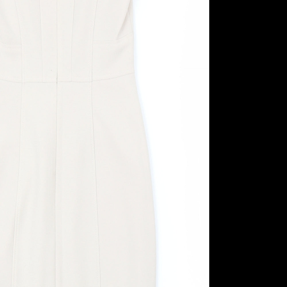 F&F Womens Beige Sheath Size 8