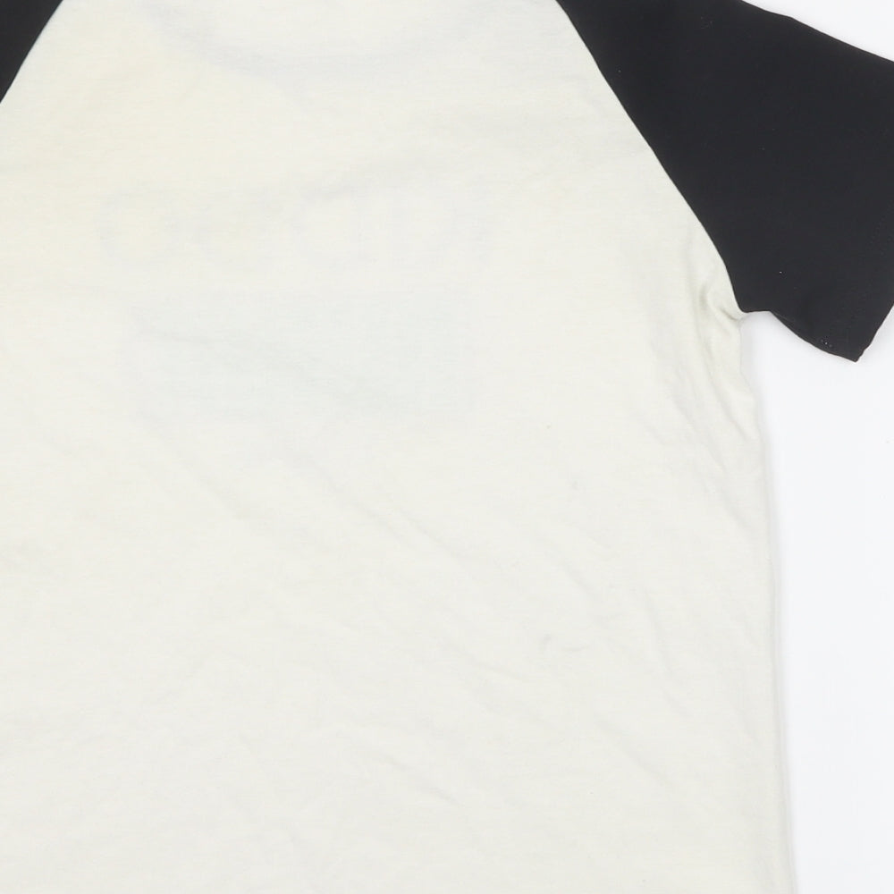PatPat Boys Black Basic T-Shirt Size 8-9 Years