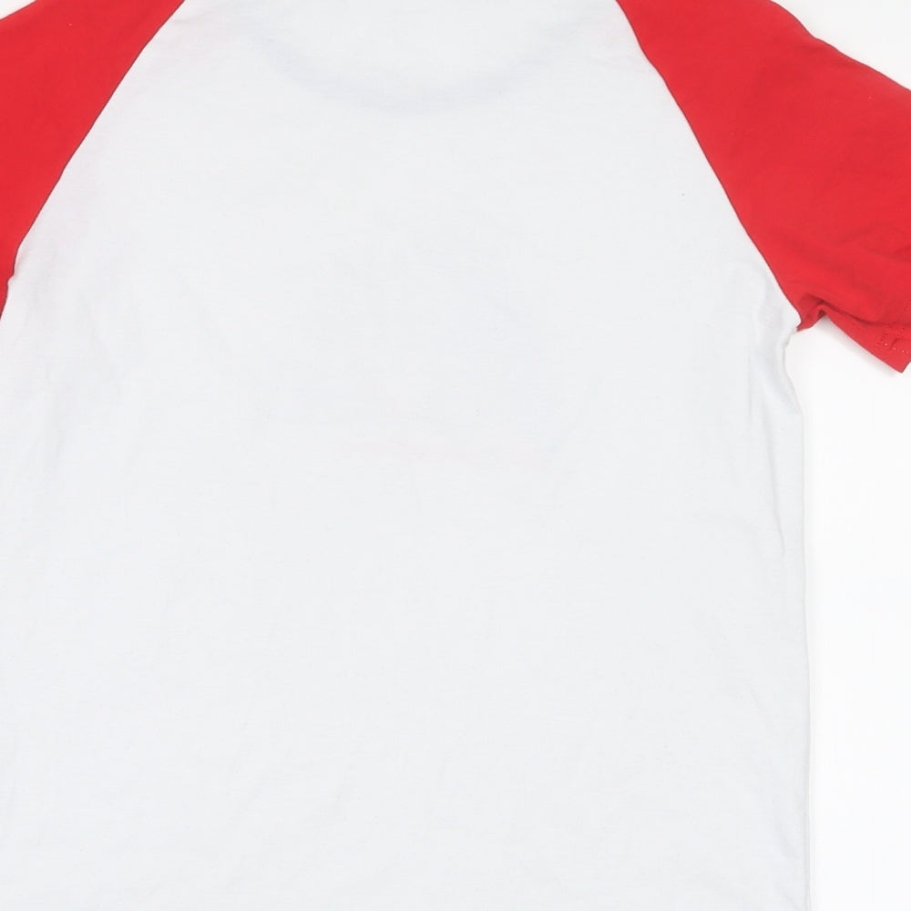 PatPat Girls Red Basic T-Shirt Size 8-9 Years - 4th of July