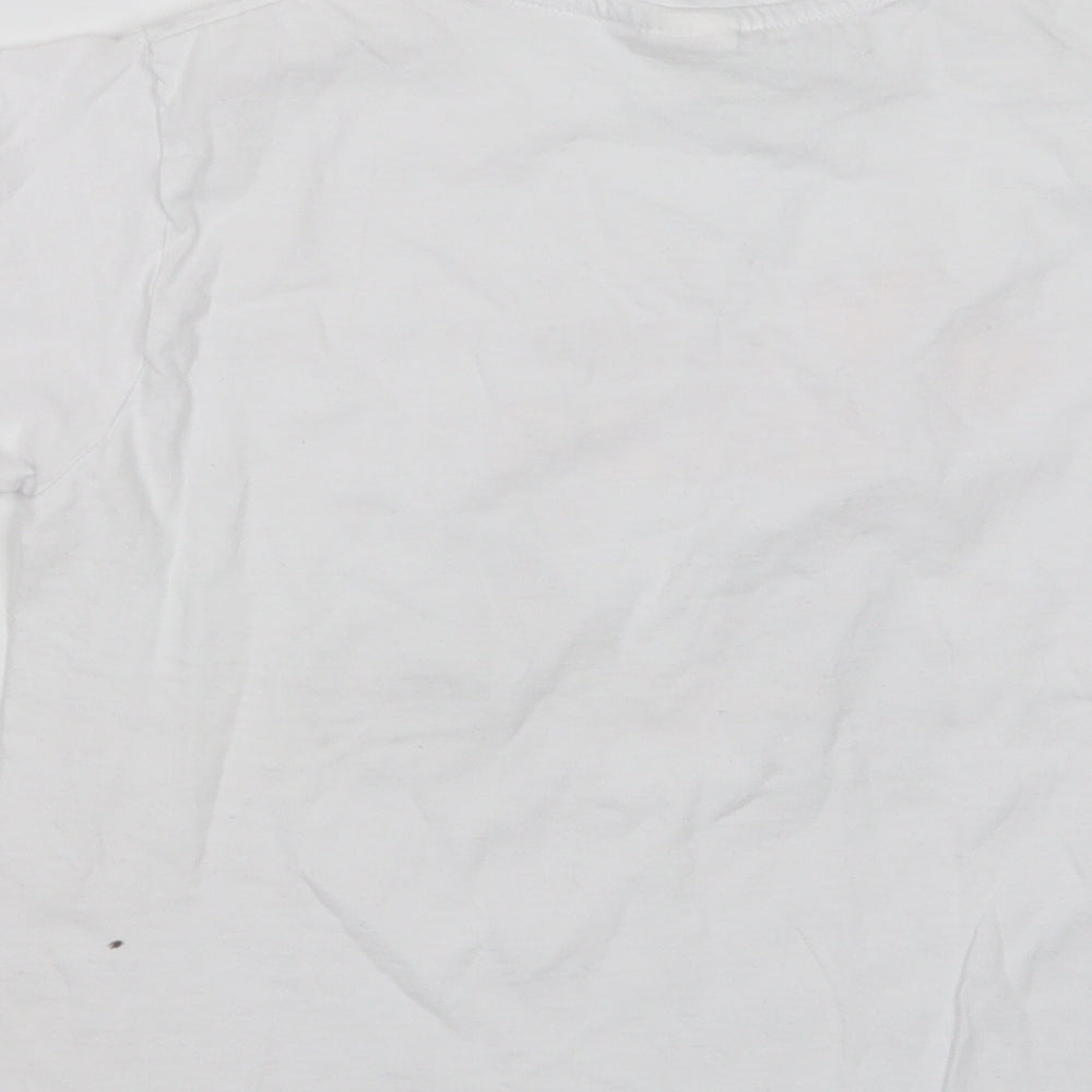 Planet 2000 Girls White Basic T-Shirt Size 10 Years