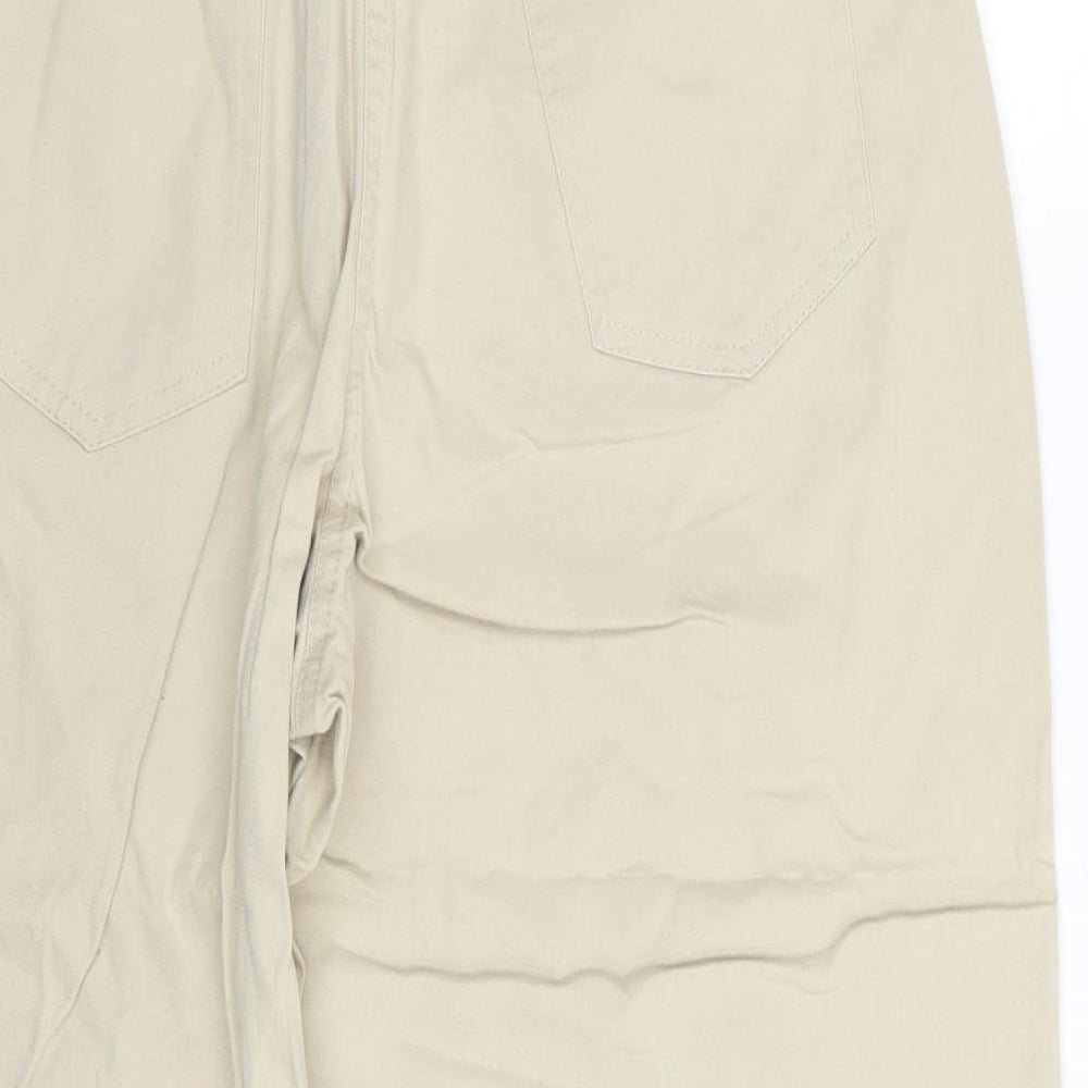 BHS Womens Beige Capri Trousers Size 14 L26 in