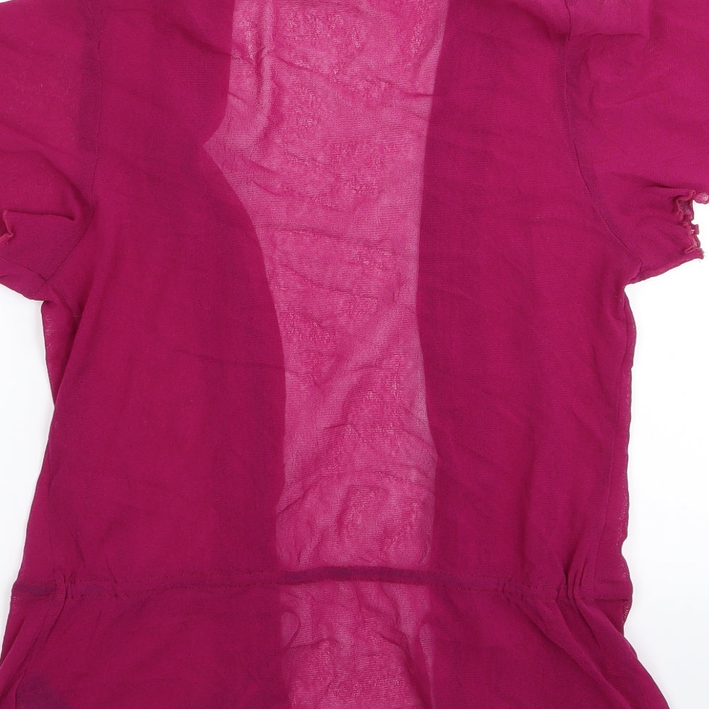 Marks & Spencer Womens Purple Cardigan Jumper Size 10