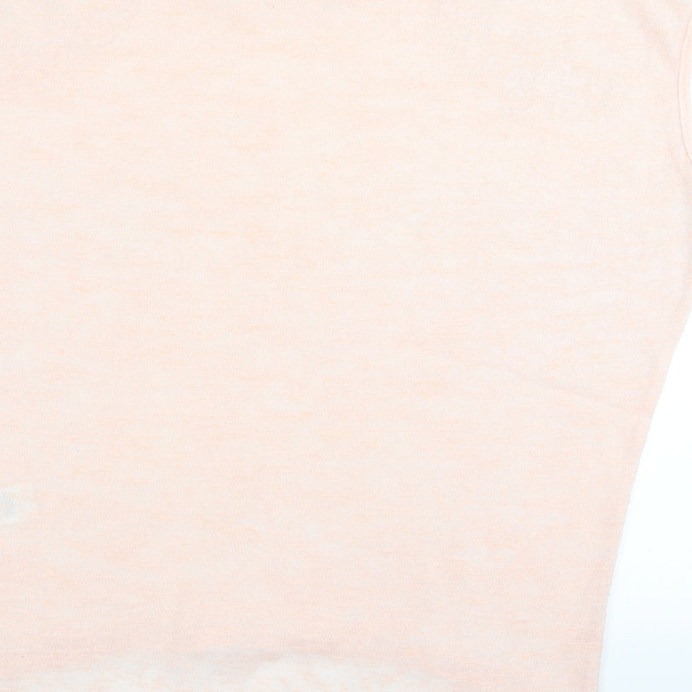 Apricot Womens Pink Rayon Basic T-Shirt Size S